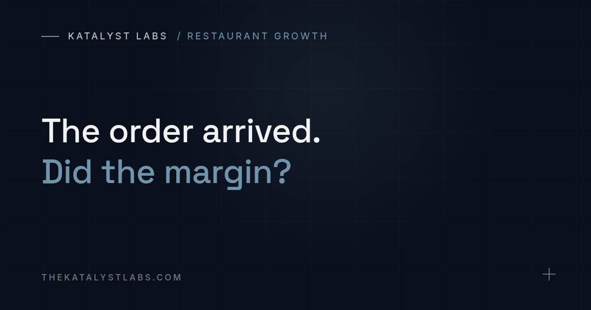 Editorial cover for an article about restaurant delivery contribution after platform fees